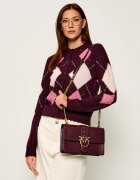 Pinko De piele geantă poștaș Love One Classic