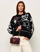 Pinko De piele geantă poștaș Love One Mini Cl