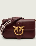 Pinko De piele geantă poștaș LOVE ONE MINI SLOUCHY