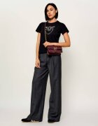 Pinko De piele geantă poștaș Love One Slouchy