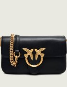 Pinko De piele geantă poștaș Love One Slouchy Mini