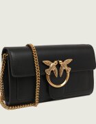 Pinko De piele geantă poștaș LOVE ONE WALLET C VITELLO SETA