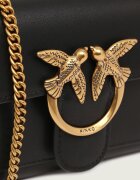 Pinko De piele geantă poștaș LOVE ONE WALLET C VITELLO SETA