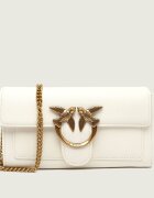 Pinko De piele geantă poștaș LOVE ONE WALLET C VITELLO SETA