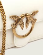 Pinko De piele geantă poștaș LOVE ONE WALLET C VITELLO SETA