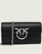 Pinko De piele geantă poștaș LOVE ONE WALLET C VITELLO SETA