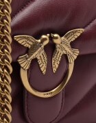 Pinko De piele geantă poștaș love puff classic
