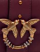 Pinko De piele geantă poștaș/poșetă plic Love Pocket New Buckle