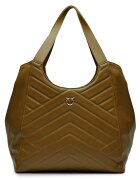 Pinko De piele geantă shopper Puzzle