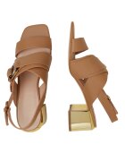Pinko De piele sandale cu toc gros