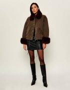 Pinko Geacă parka Garlate | Cropped Fit | shearling