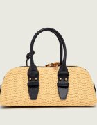 Pinko Geantă pe umăr BOWLING BAG cu adaos de piele