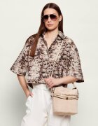 Pinko Geantă pe umăr BUCKET BELT MINI | piele întoarsă