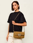 Pinko Geantă pe umăr LOVE ONE SLOUCHY CLASSIC | piele întoarsă