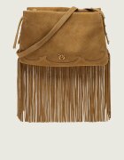 Pinko Geantă pe umăr TRIPLET MINI FRINGES | piele întoarsă