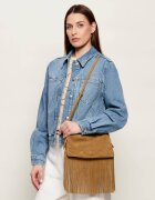 Pinko Geantă pe umăr TRIPLET MINI FRINGES | piele întoarsă
