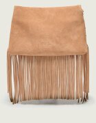 Pinko Geantă pe umăr TRIPLET MINI FRINGES | piele întoarsă