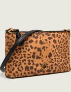 Pinko Geantă poștaș FLAT HORIZONTAL MINI | piele întoarsă