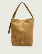 Pinko Geantă shopper BUCKET BIG | piele întoarsă