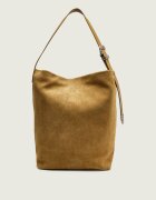 Pinko Geantă shopper BUCKET BIG | piele întoarsă