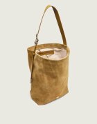 Pinko Geantă shopper BUCKET BIG | piele întoarsă