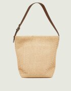 Pinko Geantă shopper BUCKET BIG TRITTICO cu adaos de piele