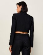 Pinko Jachetă Corvette | Cropped Fit cu adaos de lână