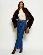 Pinko Poncho Ciliegio | Oversize fit cu adaos de lână