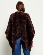 Pinko Poncho Ciliegio | Oversize fit cu adaos de lână