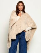 Pinko Poncho Ciliegio | Oversize fit cu adaos de lână