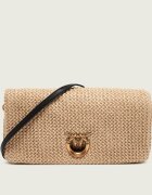 Pinko Poșetă plic CLICK SOFT HORIZONTAL CLASSIC cu adaos de piele