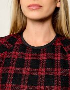 Pinko Rochie Amaranda cu adaos de lână