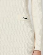 Pinko Rochie YORK CHOCOLATE cu adaos de lână