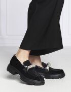 Pollini Mocasini cu adaos de piele