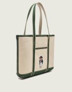Polo Ralph Lauren Geantă shopper polo Bear Canvas cu adaos de piele