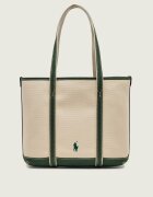 Polo Ralph Lauren Geantă shopper polo Bear Canvas cu adaos de piele