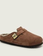 Scholl Mules (încălțăminte) Grace | piele întoarsă (zamsz) | cu adaos de lână