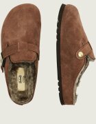 Scholl Mules (încălțăminte) Grace | piele întoarsă (zamsz) | cu adaos de lână
