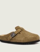 Scholl Mules (încălțăminte) Grace | piele întoarsă (zamsz) | cu adaos de lână