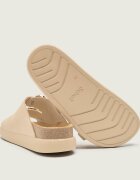 Scholl Șlapi Flora 2 Straps Chunky | piele întoarsă