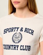 Sporty&Rich Tricou Varsity Crest Essential | Slim Fit