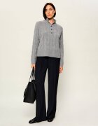 Tommy Hilfiger De lână guler înalt Henley | Relaxed fit