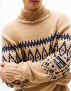 Tommy Hilfiger De lână maletă Fair Isle | Relaxed fit