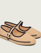 Tommy Hilfiger Espadrile Buckle Mary Jane cu adaos de piele