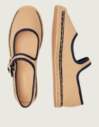 Tommy Hilfiger Espadrile Buckle Mary Jane cu adaos de piele