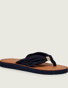 Tommy Hilfiger Flip flops cu adaos de piele