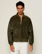 Tommy Hilfiger Geacă bomber Varsity | piele întoarsă cu adaos de piele