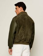 Tommy Hilfiger Geacă bomber Varsity | piele întoarsă cu adaos de piele