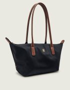 Tommy Hilfiger Geantă pe umăr East West cu adaos de piele