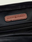 Tommy Hilfiger Geantă pe umăr East West cu adaos de piele
